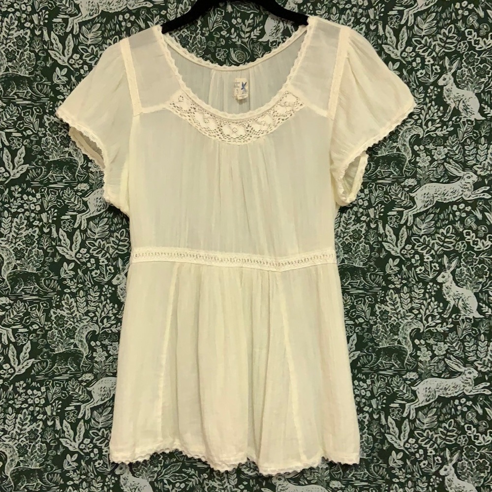 Anthropologie peasant top